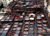 Фес: кожные дубильни