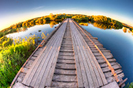 Мост в Погосте через реку Гусь