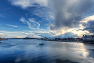 Oslo bay sunset