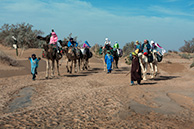 A long way in dunes