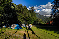 Alp Industria's corner in camping de Miage