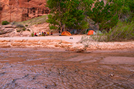 The camp at Idol rock