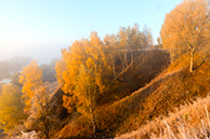 Ока осенью в Чекалине