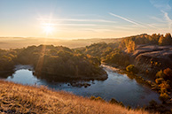 Ишутинское городище осенью