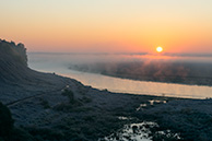 Рассвет на озере Тишь