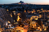 View from Gioreme to Uchesar