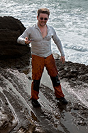 Дима Шатров на берегу Атлантического океана (Марокко)