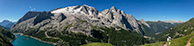 Marmolada and Feadaia lake