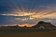 Dawn in Western White Desert