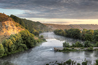 Туманное утро на Мече