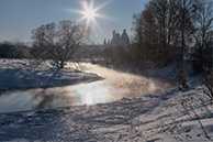 Мороз и парение в Истре