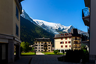 Chamonix morning Montblanc