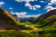 Valley at Col De Seigne