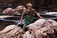 Фес: кожевенная