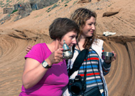 At the Atlantic ocean coast