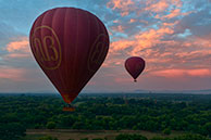 Air baloons over Bagan