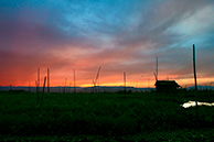 Sunset at Inle