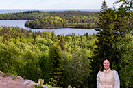 Оксана на острове Анзер, скит Голгофа