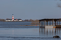 Разлив Оки: вид на мояк