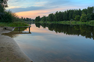 Пляж на Выше