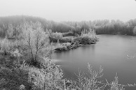 Карьер в Ожерелье, иней