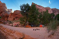 Middle camp in Escalante Canyon